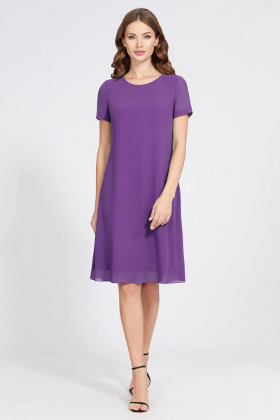 Накидка, платье Bazalini 4843 фиолетовый - фото 3