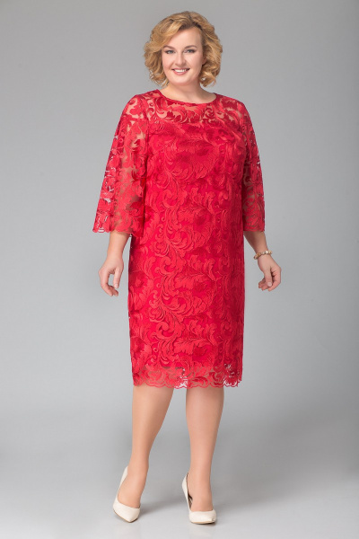 Платье LaKona 969 красный - фото 1