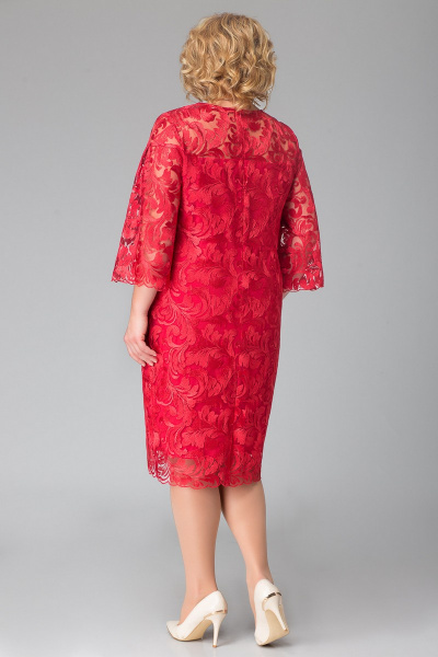 Платье LaKona 969 красный - фото 2