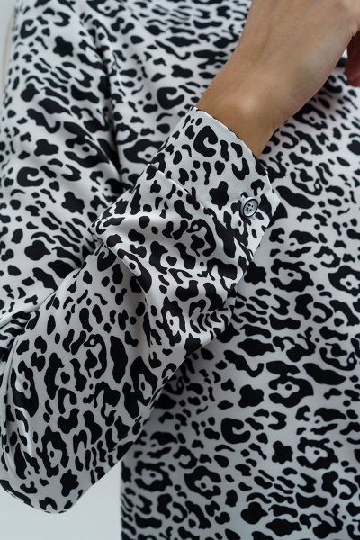 Блуза Manika Belle 301А43/8 белый,черный - фото 6