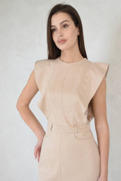 Платье Patriciа 01-5589 бежевый - фото 1