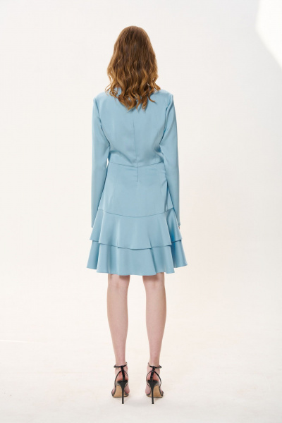 Платье FLAIM 1033 голубой - фото 3