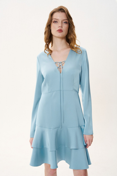 Платье FLAIM 1033 голубой - фото 2