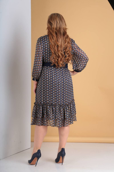 Платье Moda Versal П2173 синий - фото 3