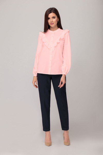 Блуза Anelli 814 розовый - фото 4