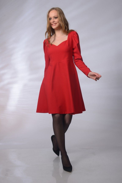 Платье MAX 4-067 красный - фото 3