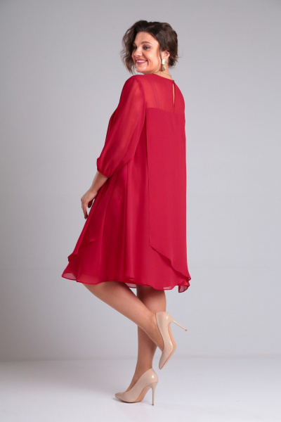 Платье БагираАнТа 923 красный - фото 4