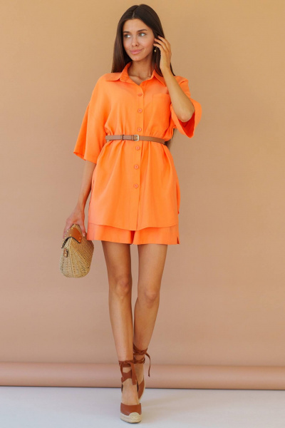 Рубашка Ivera 5098 оранжевый - фото 6
