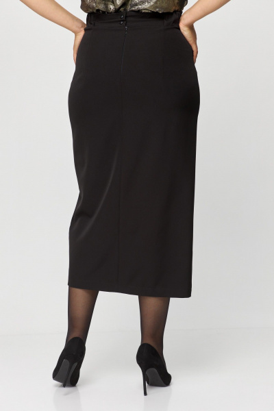 Блуза, юбка ANASTASIA MAK 1146 черный+золото - фото 5