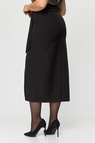 Блуза, юбка ANASTASIA MAK 1146 черный+золото - фото 4