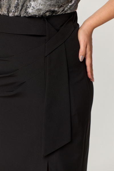 Блуза, юбка ANASTASIA MAK 1146 чёрный+серебро - фото 8