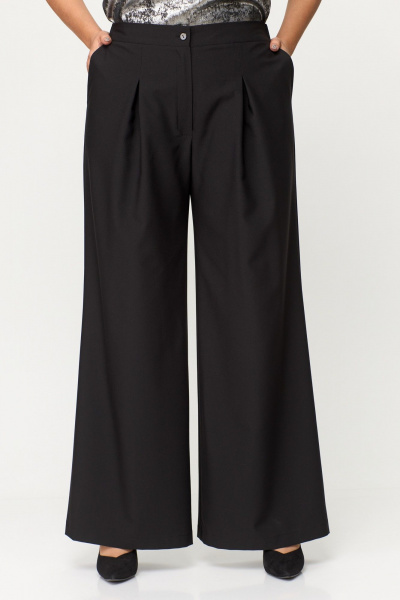 Блуза, брюки, кардиган ANASTASIA MAK 1149 чёрный+серебро - фото 11