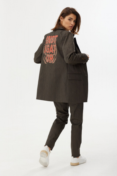 Жакет NiV NiV fashion 129 коричневый - фото 1