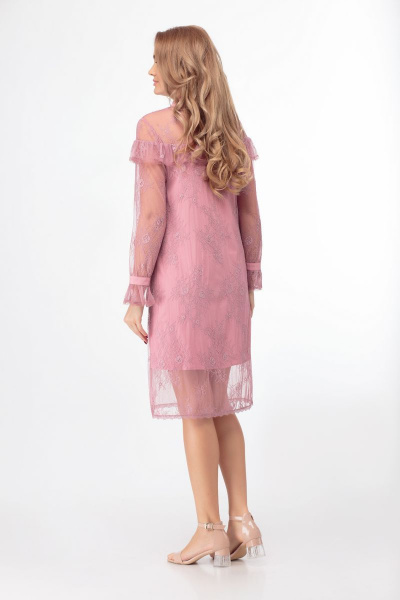 Платье Anelli 684 розовый - фото 4