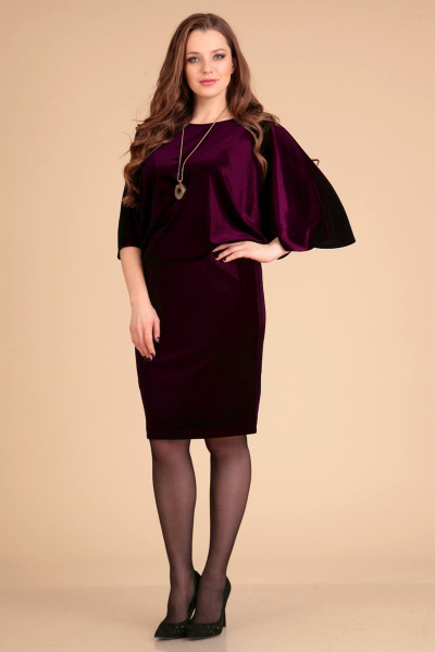 Платье Liona Style 609 фуксия - фото 1