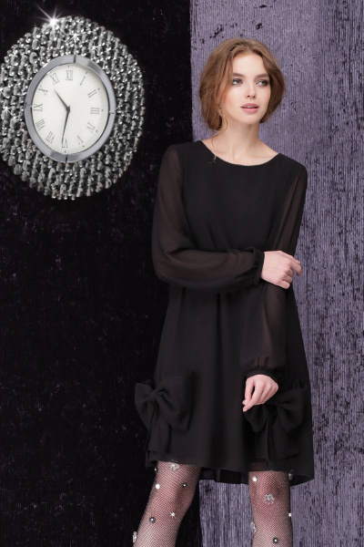 Платье LeNata 11836/1 черный - фото 3