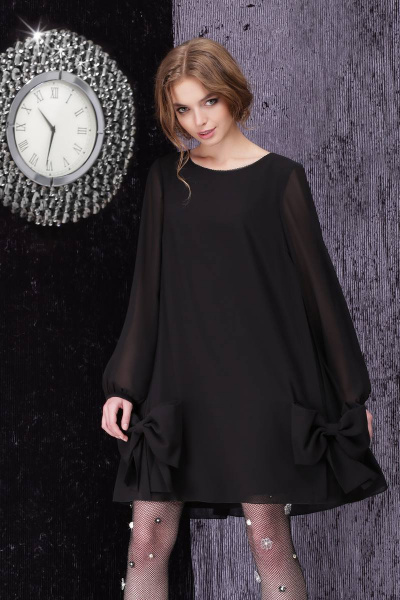 Платье LeNata 11836/1 черный - фото 1