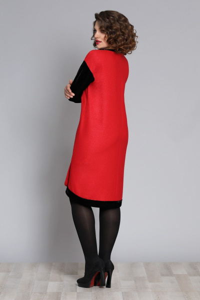 Платье Galean Style 606 красный - фото 2