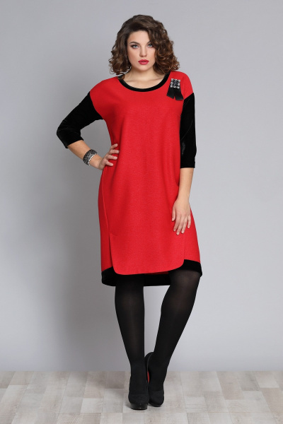 Платье Galean Style 606 красный - фото 1