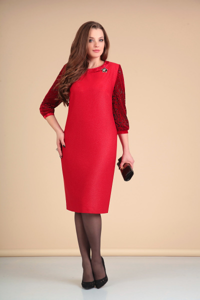 Платье Мишель стиль 658 красный - фото 1
