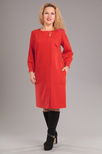 Платье VIA-Mod 312 красный - фото 1