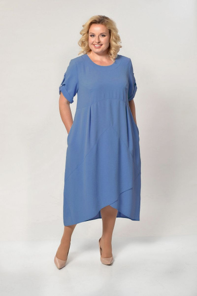 Платье ELGA 01-612 голубой - фото 1