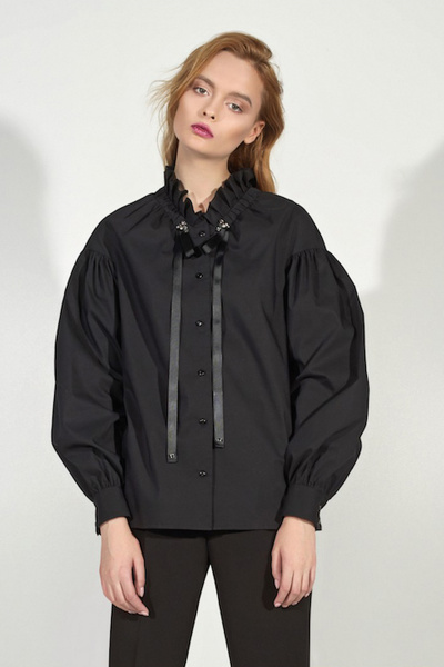 Блуза Motif 1090 черный - фото 1
