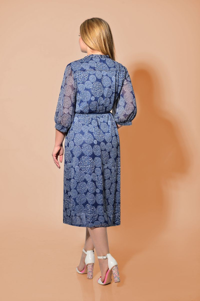Жакет, платье Karina deLux B-272 сине-голубой - фото 3