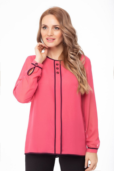 Блуза Anelli 227 розовый - фото 2