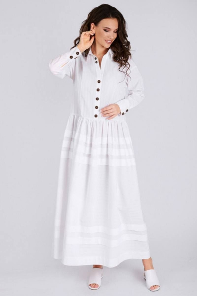 Платье Teffi Style L-1490 белый - фото 3