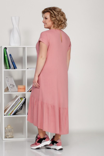 Платье Ивелта плюс 1691 розовый - фото 2