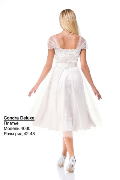 Платье Condra 4030 платина_молочный - фото 2