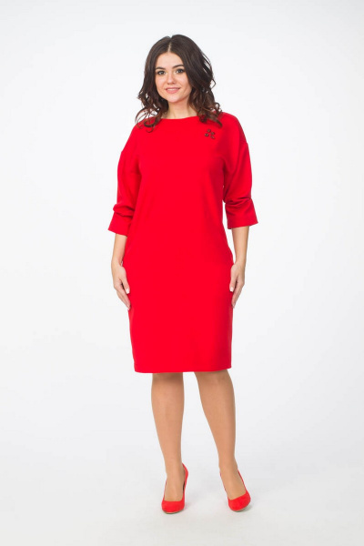 Платье Melissena 832 красный - фото 1