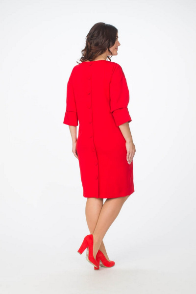 Платье Melissena 832 красный - фото 2
