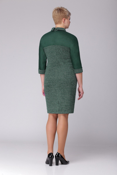 Платье VOLNA 1013 темно-зеленый - фото 2