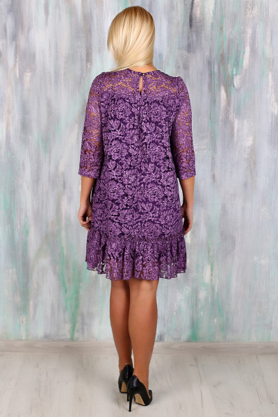 Платье Avila 0574 фиолетовый - фото 3