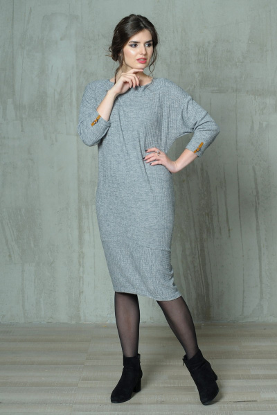 Платье Faufilure outlet С432 серый - фото 1
