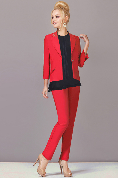 Блуза, брюки, жакет Lady Secret 2393 красный+черный - фото 1