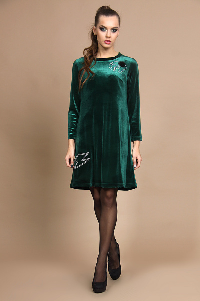 Платье Olegran О417 зелень - фото 1