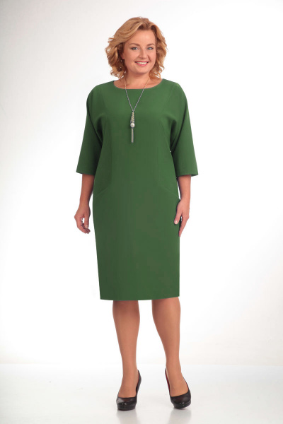 Платье ELGA 01-472 зеленый - фото 1
