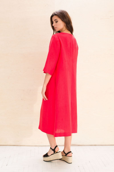 Платье Faufilure С1049 красный - фото 3