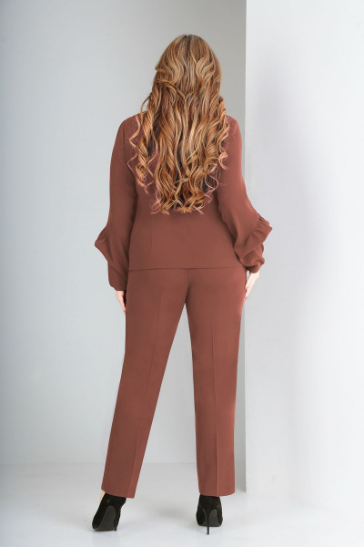 Блуза, брюки Angelina & Сompany 327/3 терракот - фото 3