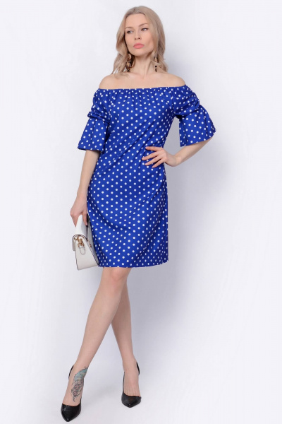Платье Patriciа C15020 синий,белый - фото 1
