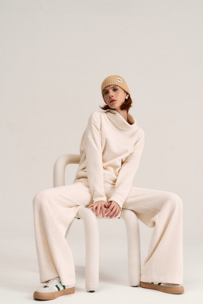 Брюки MG Wear 4107 молочный - фото 5