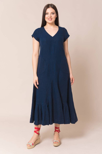 Платье Ружана 318-2 т.синий - фото 3