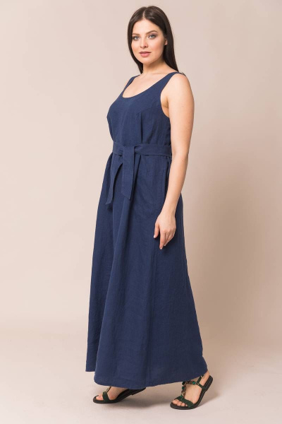 Платье Ружана 392-4 темно-синий - фото 3