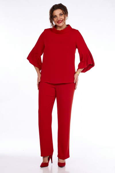Блуза, брюки Vilena 939 красный - фото 6