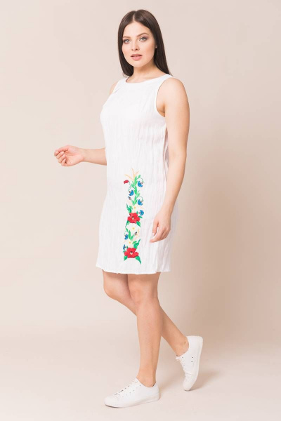 Платье Ружана 407-2 белый - фото 3