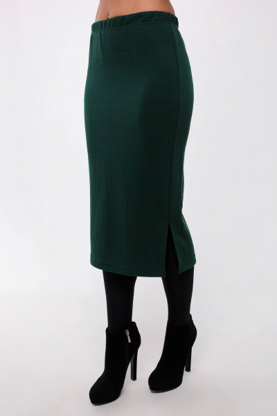 Джемпер, юбка Legend Style K-005 темно-зеленый - фото 4
