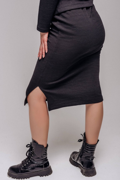 Джемпер, юбка Legend Style K-005 черный - фото 4